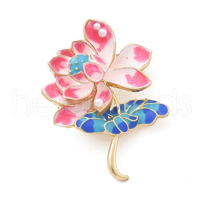 Lotus Enamel Pins JEWB-E041-10G-02-1