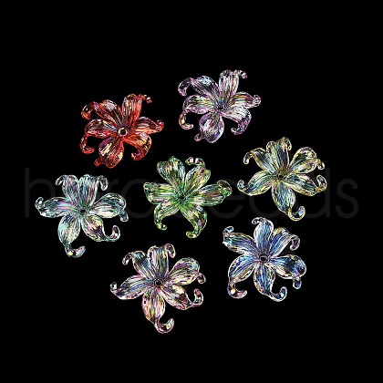 Transparent Acrylic Beads X-MACR-K358-06A-1