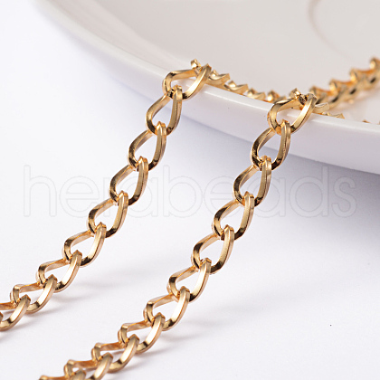 Ion Plating(IP) 304 Stainless Steel Twisted Chain Curb Chains CHS-H007-68G-1