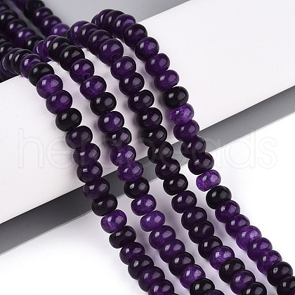 Dyed Natural White Jade Beads Strands G-T139-59A-03-1