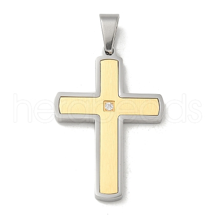 Ion Plating(IP) 304 Stainless Steel Pendants STAS-G346-25GP-1
