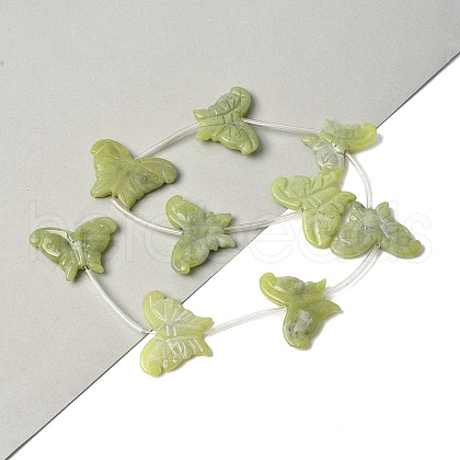 Natural Butter Jade Beads Strands G-B136-A06-1