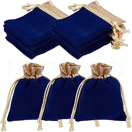 Beebeecraft Velvet Jewelry Pouches Bags TP-BBC0001-09A-04-1