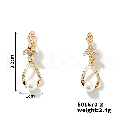 Mother's Day Jewellery Summer Chic Imitation Pearl Fashion European American Style Dangle Earrings CK5896-2-1