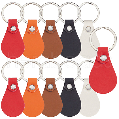 SUNNYCLUE 5 Colors Alloy Blanks Keychains KEYC-SC0001-28-1