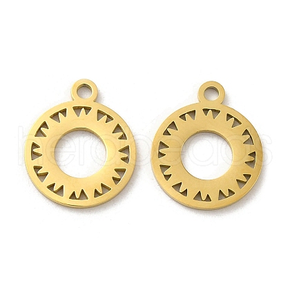 Ion Plating(IP) 304 Stainless Steel Charms STAS-J042-14G-1