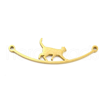 304 Stainless Steel Connector Charms STAS-Q255-02G-1