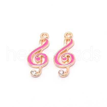 Alloy Enamel Pendants ENAM-WH0049-25G-05-1