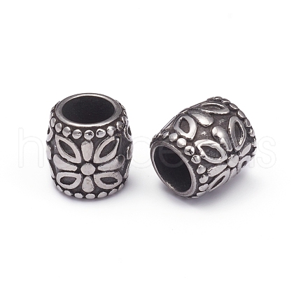 304 Stainless Steel European Beads STAS-G220-18AS-1