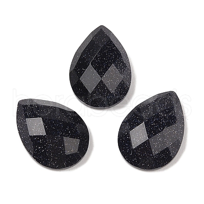 Synthetic Blue Goldstone Cabochons G-C146-04G-1