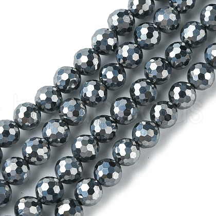 Terahertz Stone Beads Strands G-F748-Q01-1