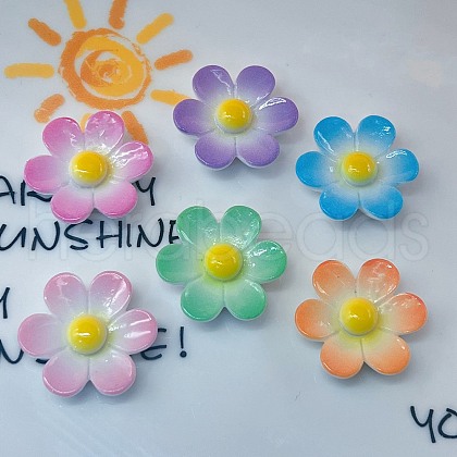 Opaque Resin Enamel Cabochons CRES-D308-11-1