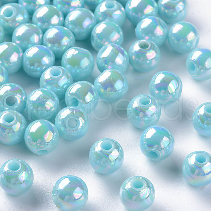 Opaque Acrylic Beads X-MACR-S370-D8mm-A07-1