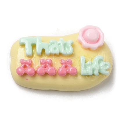 Opaque Resin Cabochons RESI-K026-01D-1