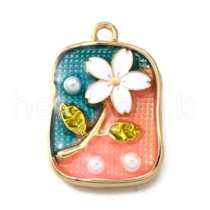 Alloy Enamel Pendants ENAM-K076-15C-G-1