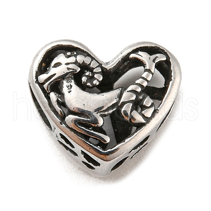 316 Surgical Stainless Steel  Hollow Out Beads STAS-Q304-01I-AS-1