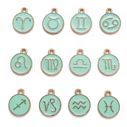 Alloy Enamel Pendants ENAM-S124-01B-15-1