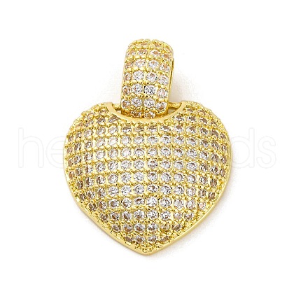 Brass Pendants with Cubic Zirconia KK-D536-04G-1