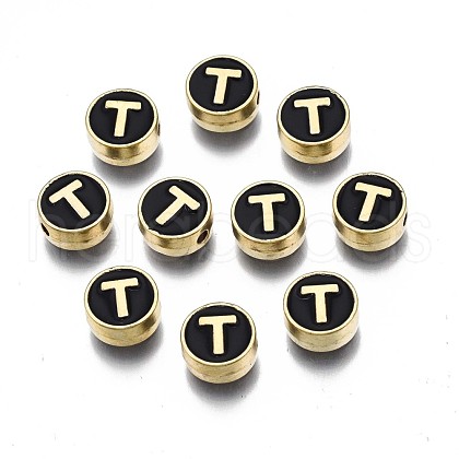 Alloy Enamel Beads ENAM-N052-006-02T-RS-1