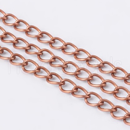 Brass Twisted Chains CHC-Q001-5x4mm-R-1