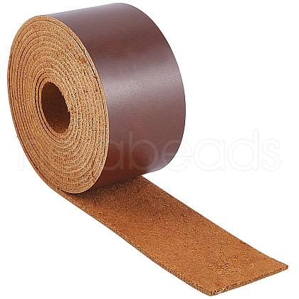 2M Flat AB Grade Cowhide Leather Cord AJEW-WH0479-73C-03-1