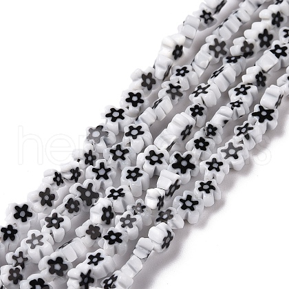 Handmade Millefiori Glass Bead Strands LAMP-J035-4mm-72-1