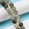 Natural Green Lodolite Quartz/Garden Quartz Beads Strands G-R494-A07-03-4