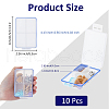 4 Grids Plastic Storage Containers with Hinged Lid CON-WH0107-17-2