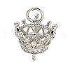 Brass Micro Pave Cubic Zirconia Peg Bails Pendants KKB-L215-039P-1