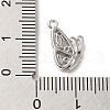 Brass Micro Pave Cubic Zirconia Pendants ZIRC-P113-02P-3