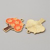 Thanksgiving Day Alloy Enamel Pendants ENAM-CJC0003-59G-2