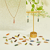 36Pcs 12 Styles Natural Mixed Gemstone Pendants PALLOY-AB00130-4