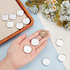 BENECREAT 11Pcs Alloy Cabochon Settings FIND-BC0013-53P-01-3