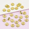 Brass Grade A Rhinestone Spacer Beads RSB039NF-10G-2