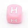 Silicone Alphabet Beads for Bracelet or Necklace Making SIL-TAC001-01B-H-1