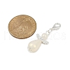 Angel ABS Plastic Imitation Pearl Pendant Decorations HJEW-JM03422-3