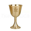 Brass Triple Moon Goddess and Pentagram Altar Goblet Chalice Ornament WICR-PW0001-23B-04-1