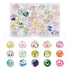 Kissitty 30Pcs 15 Style Transparent Glass Enamel Beads GLAA-KS0001-09-1