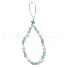 Natural & Dyed Malaysia Jade Mobile Straps HJEW-JM03426-01-2
