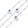 Handmade Lampwork&Imitation Pearl Beads Chains CHS-T006-13P-1