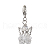 Angel Glass Pendant Decorations HJEW-MZ00215-03-1