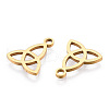 Ion Plating(IP) 304 Stainless Steel Charms STAS-Q201-T172G-2