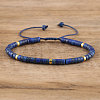 Natural Lapis Lazuli Beaded Braided Bracelets QH4784-13-1