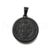 Ion Plating(IP) 304 Stainless Steel Pendants STAS-A053-24A-B-1