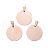 Ion Plating(IP) 304 Stainless Steel Pendants STAS-I311-05A-RG-2