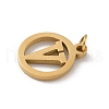 304 Stainless Steel Charms
with Jump Ring STAS-R001-02G-V-2