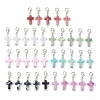 35Pcs 7 Colors Cross Acrylic Pendant Decorations HJEW-JM02779-2