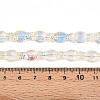 Transparency Electroplate Glass Beads Strands GLAA-T023-40A-08-4
