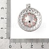 Natural Rose Quartz Pendants G-K339-04P-05-3