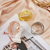 SUPERFINDINGS 3Pcs 3 Colors Alloy Interchangeable Snap  Bangle Settings BJEW-FH0001-04-5